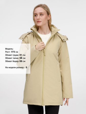 Куртка-парка унисекс Sfera, бежевая, размер 3XL