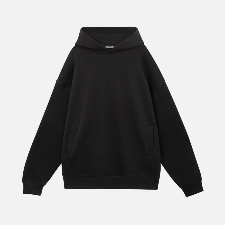 Худи оверсайз унисекс Фьюжн (Fusion), черный, размер 3XL/4XL