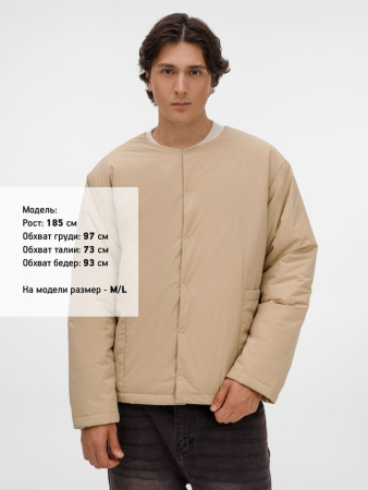 Куртка унисекс Veter, бежевая, размер M/L