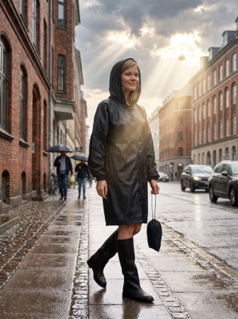 Дождевик Rainman Zip, черный, размер XL