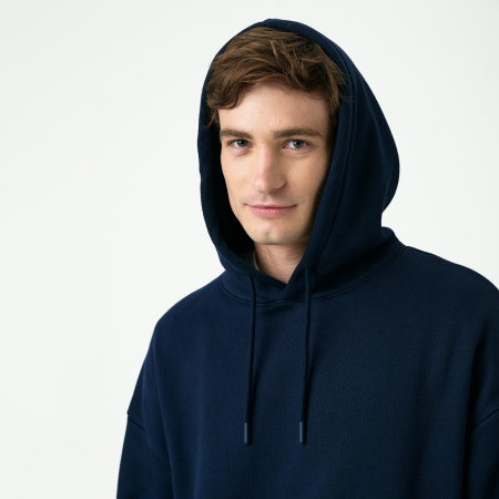 Худи релакс унисекс Баланс (Balance), с начесом, синий, размер 3XL/4XL
