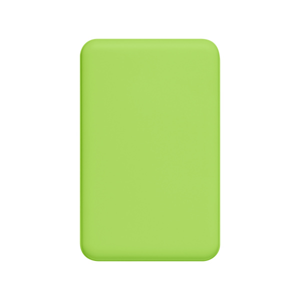 Внешний аккумулятор Ларго PD (Largo PD) 5000mAh с функцией беспроводной зарядки 15W, салатовый