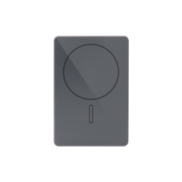 Внешний аккумулятор Оникс PD (Onyx PD) 5000mAh с функцией беспроводной зарядки 15W, серый