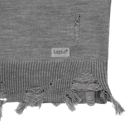 Джемпер оверсайз унисекс Grunge, серый, размер L/XL