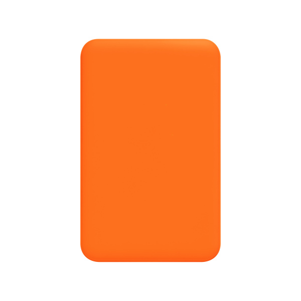 Внешний аккумулятор Ларго PD (Largo PD) 5000mAh с функцией беспроводной зарядки 15W, оранжевый
