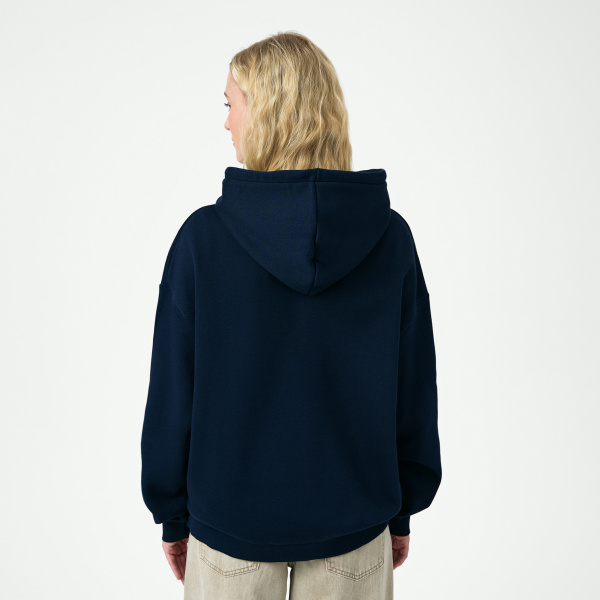Худи релакс унисекс Баланс (Balance), с начесом, синий, размер 3XL/4XL