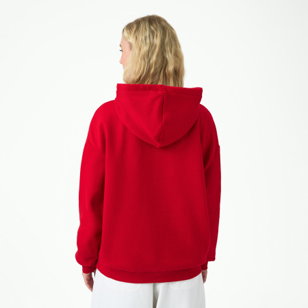 Худи релакс унисекс Баланс (Balance), с начесом, красный, размер XL/2XL