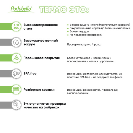 Термобутылка вакуумная герметичная Соренто (Sorento), аква