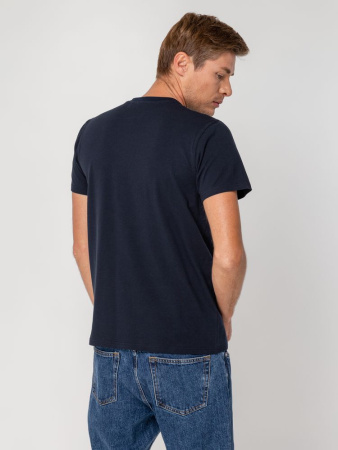 Футболка мужская T-bolka Stretch, темно-синяя (navy), размер M