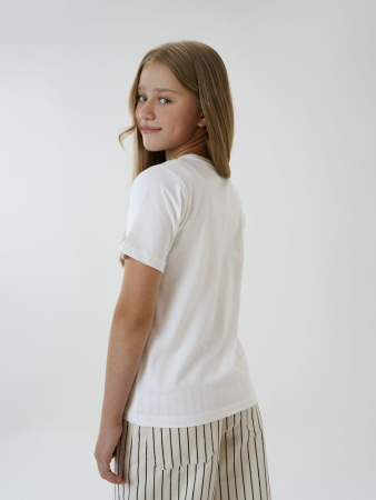 Футболка детская T-Bolka Kids, белая (белоснежная), 10 лет