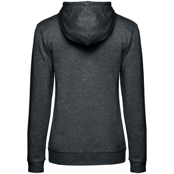 Толстовка с капюшоном женская Hoodie, серый меланж (антрацит), размер M