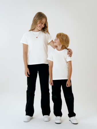 Футболка детская T-Bolka Kids, белая (теплый оттенок), 14 лет