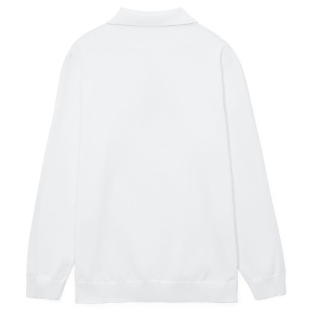 Рубашка поло мужская с длинным рукавом Terrazzo, белая, размер L/XL