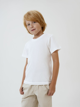 Футболка детская T-Bolka Kids, белая (белоснежная), 10 лет
