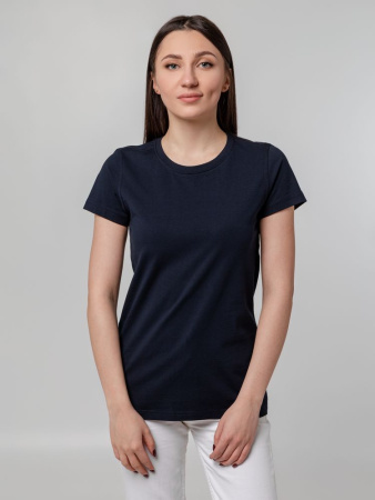 Футболка женская T-bolka Stretch Lady, темно-синяя (navy), размер M